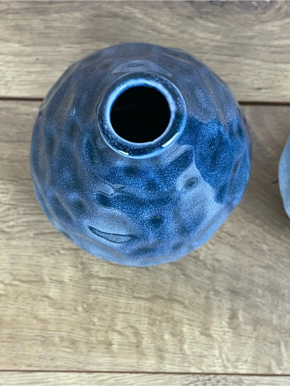 Pier 1 Blue Ombre Dimple Bud Vases Set Of 2 Boho Beachy